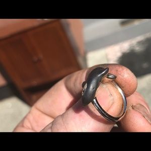 Orca Ring Shakudo and silver